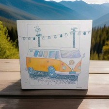 VW Camper Van Canvas- Emma Ball- Wall Art