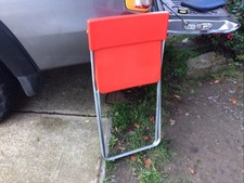 Ikea Jeff Metal And Red Pvc Folding Chair