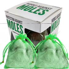Mole Deterrent Natural Underground Pouch Against Moles 2pack Strong Smell