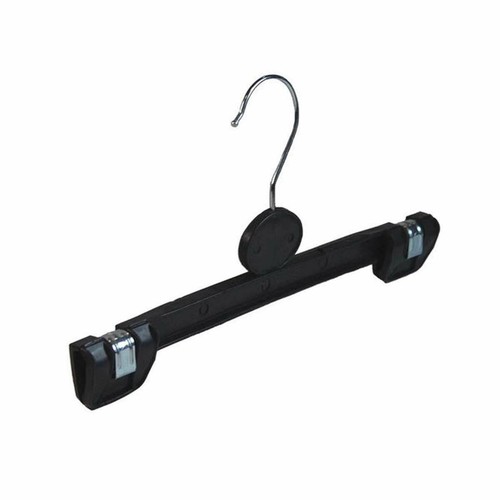 Black plastic clip hangers - black,