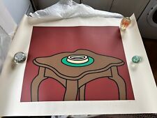 Signed Patrick Caulfield Screenprint entitled Occasional Table 1972 . Original