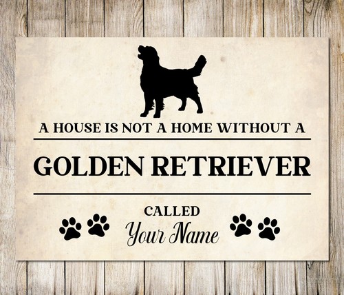 Personalised golden retriever - golden,