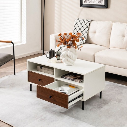 Modern coffee table rectangle - table,