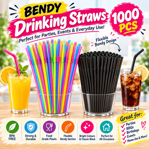 1000pcs plastic flexible bendy - flexible,