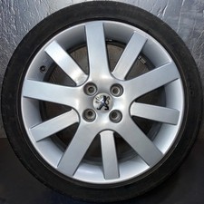 PEUGEOT 207 MK1 17" ALLOY WHEEL HOCKENHEIM 04322X & TYRE 205/45R17