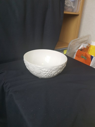Fruit bowl large - fruit, white