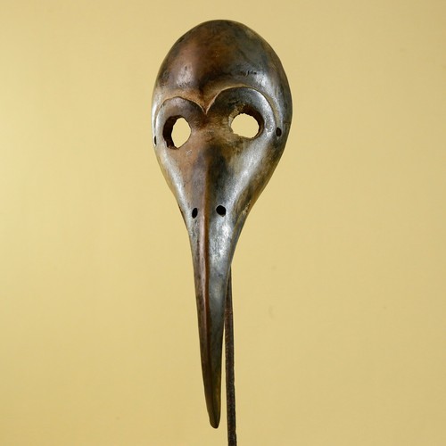 African mask bird hand - mask,