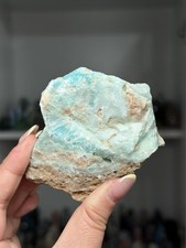 Blue aragonite raw - raw, rough