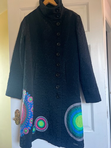 Desigual ladies textured coat - desigual,