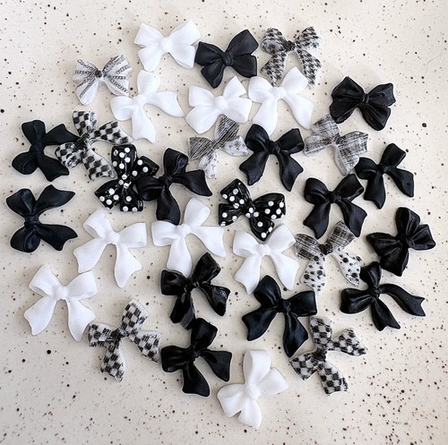 30pcs resin nail bows diy - nail,