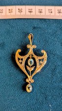 Vintage 585 14 Carat Gold Edwardian Brooch Necklace Pendant