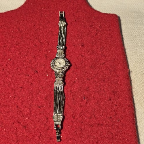 Vintage marcasite style quartz - vintage,