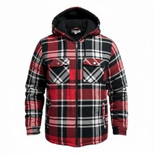 Mens Sherpa Hooded Jacket Blue