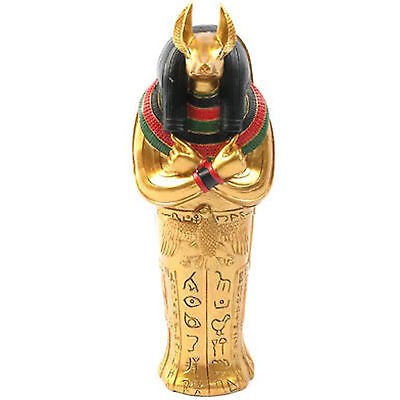 Golden anubis sarcophagus with - golden,
