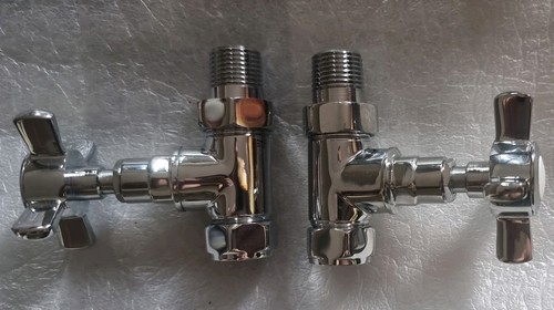 Pair 15mm chrome victorian - pair,