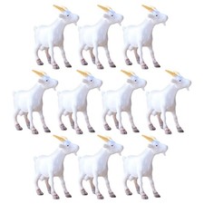 10 Pcs Small Goat Sculpture