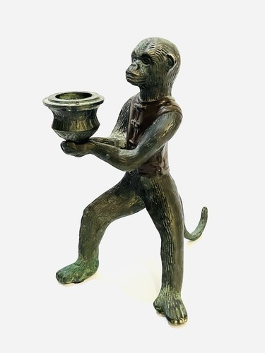 Vintage bronze monkey - bronze,