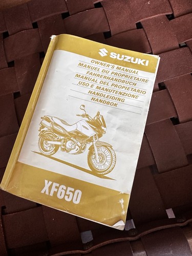 Xf650 owner manual genuine - owner's, manual,