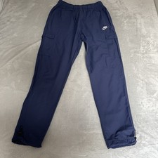 Nike Cargo Trousers Tracksuit Bottoms Mens Blue Size Medium W29-34 L31