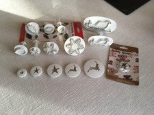 PME Christmas Fondant Cake Cutter Plunger Moulds, Sugarcraft Flower Decorating