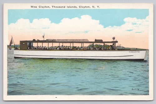Vintage clayton postcard - ny,