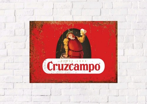 Cruzcampo metal beer - metal,