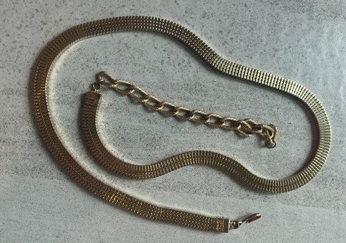 Vintage gold tone chain - tone, belt