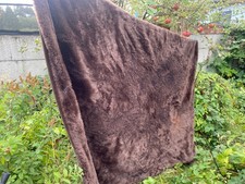 NEXT ARTIC FAUX FUR SOFA/BED THROW-CHOCOLATE BROWN-150x200cm(59"x79")NOT PERFECT