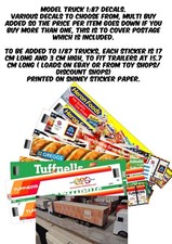 Model railway truck - , decals