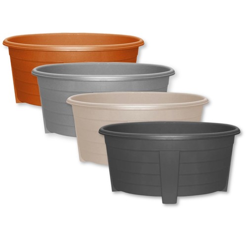 55cm plastic oval - plastic, pot