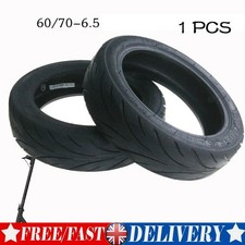 1x Front Rear Scooter Solid Tire Tyre Wheel For Ninebot Max G30 60/70-6.5 Black