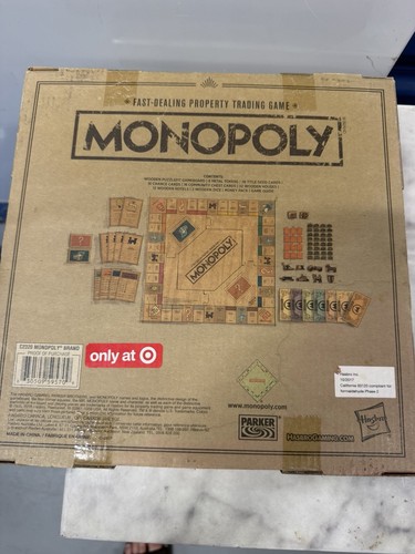 Hasbro gaming monopoly wooden - hasbro,