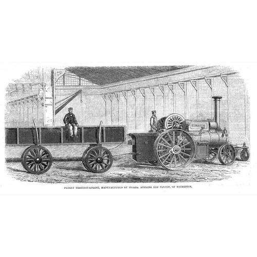Traction engine manufactured - engine,