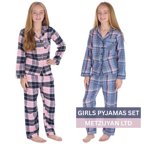 Kids girls checked long sleeve - girls,