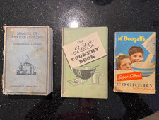 3x Vintage Cookery Books. GEC