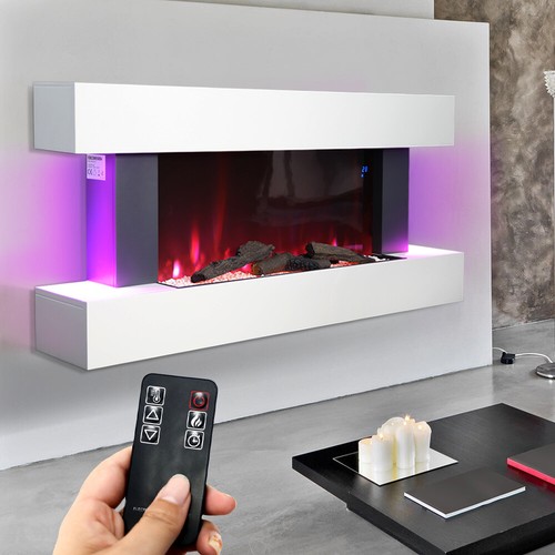52inch white fireplace - white, suite