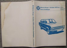 Morris Marina original illustrated Parts Catalogue October 1975 onwards AKM 0034