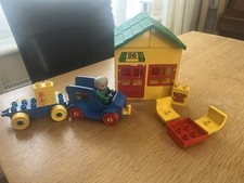 Vintage LEGO Duplo Post Office 56, With Van, Trailer, Shop Keeper + Accessorises