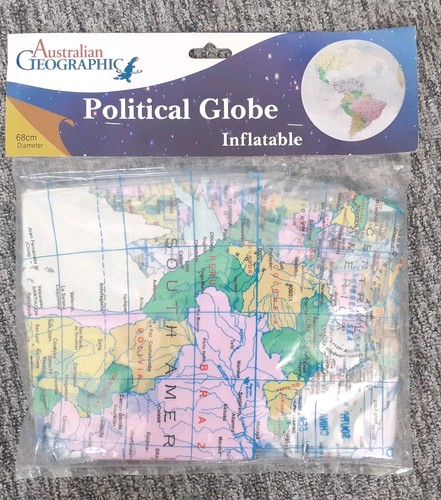 Inflatable world globe 68cm - inflatable,