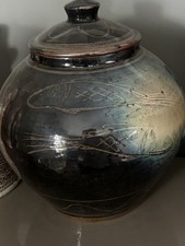 Japanese pottery vase - japanese,
