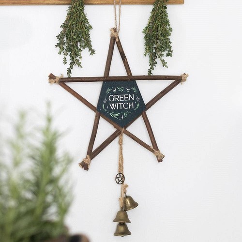 Green witch hanging willow - witch,
