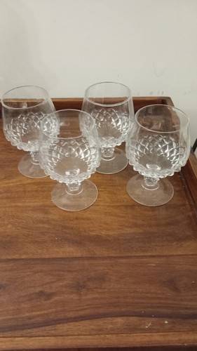 Set vintage cut crystal - 4,