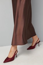 Wallis Burgundy Court Shoes