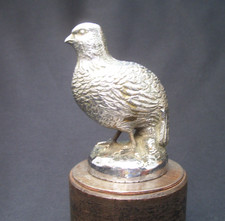 VINTAGE 1930s PARTRIDGE CAR RAD CAP MASCOT ~LEJEUNE GAME BIRD HOOD ORNAMENT RARE