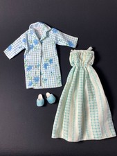 Blue check theme house coat