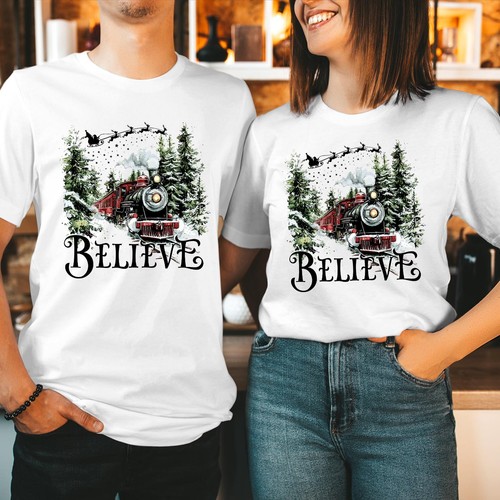 Polar express tshirt believe - express,