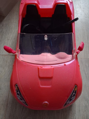 Barbie doll pink convertible - barbie,