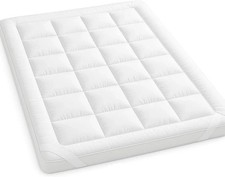 BHS Luxury 4-Inch King Microfiber Mattress Topper Extra Thick Hotel Quality UK