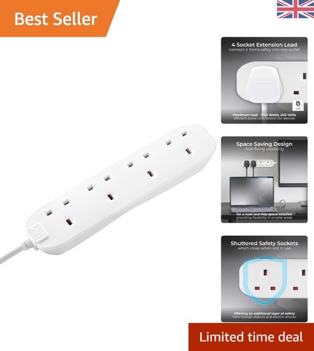 White unswitched socket - white,