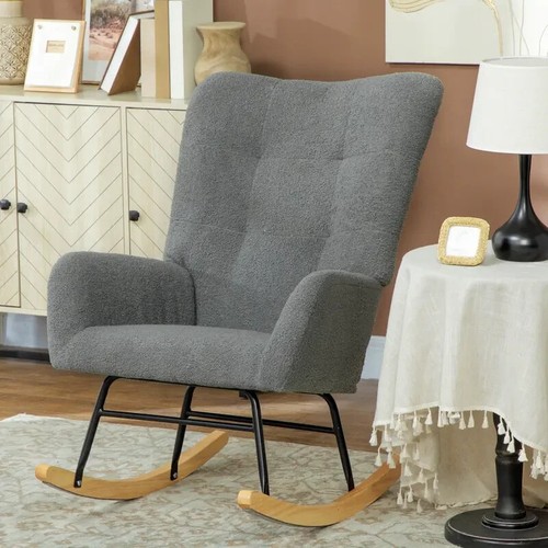 Grey teddy rocking chair - teddy,